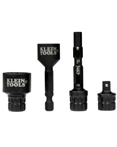 KLE65KADP image(0) - Klein Tools KNECT&trade; (M) Impact Socket Wrench Adapter Set