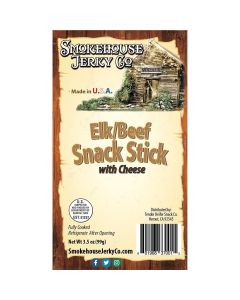 THS370015 image(0) - Tender Heifer Snack Co. Elk Exotic Snack Sticks with Cheese - 3 Ounce