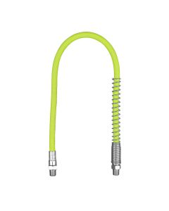 Legacy Manufacturing Flexzilla Grease Hose 1/8" x 18", 1/8" MNPT Ends, Spring Guard