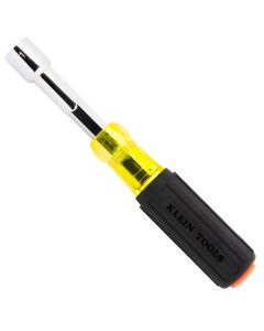 KLE654716MAG image(0) - Klein Tools Color-Coded Magnetic Hollow-Shaft Heavy-Duty Nut Driver, 7/16-Inch