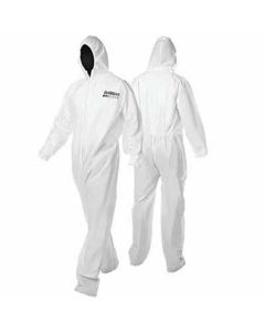 DYM803671 image(0) - Devilbiss CLEAN 803671 Disposable Coverall, Medium, White, Nylon, Elastic Waist