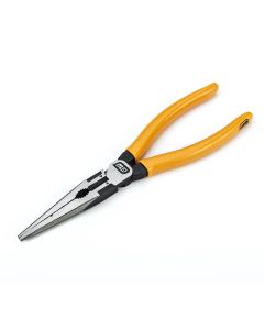 KDT82177-06 image(0) - GearWrench 8 Inch PITBULL Long Nose Plier Dipped Handle