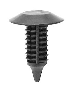 AUVECO 16818 Single Head Type 1 Trim Panel Retainer, 3/4 in Dia Bottom Head, Nylon, Black