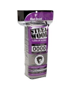 Red Devil Inc 0310 Final Finish Abrasive Wool, #0000, Super Fine Grade, Steel