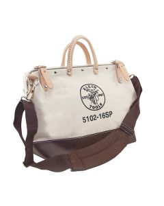 KLE510218SP image(0) - Klein Tools Deluxe Tool Bag, Canvas, 13 Pockets, 18-Inch
