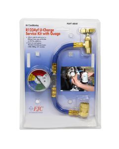 FJC6846 image(1) - FJC R-1234yf U-CHARGE HOSE W/ GAUGE