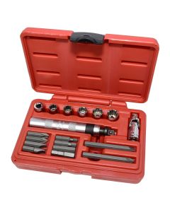 KTI71717 image(1) - K Tool International Impact Driver Set 18 Piece 3/8 Inch Drive