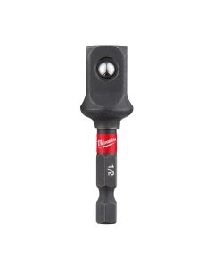 Milwaukee Tool SHOCKWAVE 1/4" Hex to 1/2" Square Socket Adapter Bulk 10