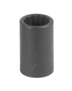 Grey Pneumatic 3/8" Drive x 1" 12 Point Standard Socket