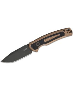 KER7106 image(1) - Kershaw Launch 21 Automatic Push-Button Lock Drop Point Blade Tactical Folding Knife - Flat Dark Earth and Black - $1000 Min Vendor Direct Auto Knives Only. Cannot Ship to CA, CT, DE, MN. Contact Sales Rep.