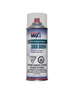 SprayMax 3680094 1K Wax and Grease Remover, 11.1 oz Aerosol Can, Transparent, Liquid, 8 to 11 sq-ft Coverage