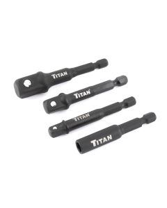 TITAN 4 pc. Impact Socket Adapter & Magnetic Bit Holder