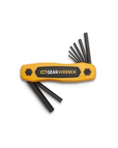 KDT83506 image(1) - GearWrench 8 Piece Metric Folding Hex Key Set