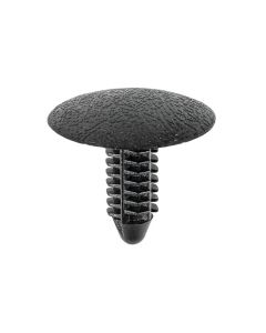 AUVECO AP15480 Single Head Type 1 Trim Panel and Hood Insulation Retainer, 25 mm Dia Bottom Head, Nylon, Black