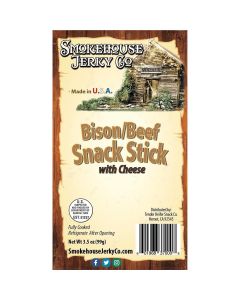Tender Heifer Snack Co. Bison Exotic Snack Sticks with Cheese - 3 Ounce