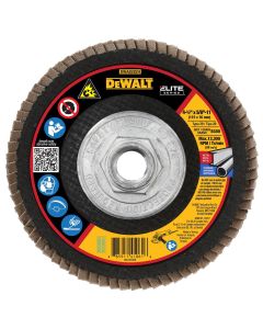 DWTDWA8282H image(0) - DEWALT 80G T29 Xp Ceramic Flap Disc, 4-1/2" X 5/8"
