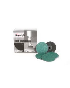 Sunmight USA Corporation 00106 Closed Coated Quick Change Disc, 3 in, P80 Grit, Alumina Zirconia, Roloc Attachment