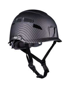 KLE60514 image(0) - Klein Tools Klein Carbon Fiber Full Brim Hard Hat with Headlamp, Spartan