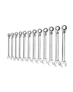 GearWrench 12 Piece 72-Tooth 12 Point Reversible Ratcheting Combination Metric Wrench Set