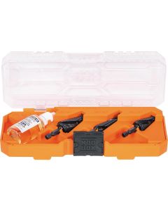 Klein Tools Premium All Purpose Quick Release Step Bit Kit, 3 Piece