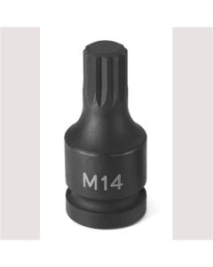 Grey Pneumatic 1/2" Drive x M14 Triple Square Driver