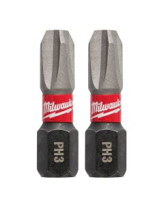 MLW48-32-4282 image(1) - Milwaukee Tool SHOCKWAVE Insert Bit Phillips #3 (250 Pk)