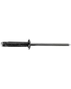 AUVECO AP18461 Split-Type Rivet, 5/32 in Dia x 3/64 to 1/4 in Grip Range, Aluminum Rivet/Mandrel, Black