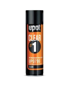 U Pol Products UP0796 CLEAR#1 UV Resistant Clear Coat, 450 mL, High Gloss