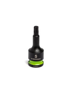 GETIHBM5 image(0) - Grip Edge Tools 5mm 3/8" Dr short Impact RPT Hex bit socket