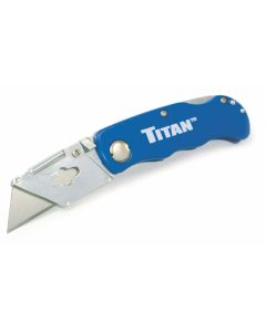 TIT11018 image(1) - TITAN BLUE FOLDING POCKET UTILITY KNIFE