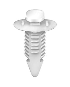 AVC17649 image(0) - AUVECO 17649 Double Head Trim Panel Retainer, (9/32 x 1/2 in Dia Top x 1/2 x 5/8 in Dia Bottom) Head, Nylon, White