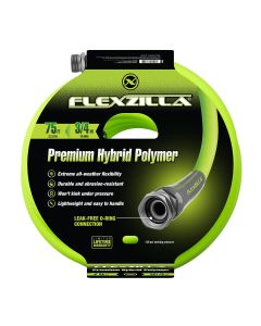 LEGHFZG675YW image(2) - Legacy Manufacturing Flexzilla Garden Hose, 3/4" x 75', 3/4" - 11 1/2 GHT Fittings