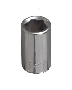 KLE65606 image(0) - Klein Tools 3/8-Inch Standard 6-Point Socket, 1/4-Inch Drive