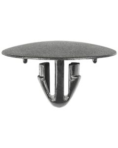 AUVECO 19729 Single Head Type 4 Hood Insulation Retainer, 25 mm Dia Bottom Head, Nylon, Black