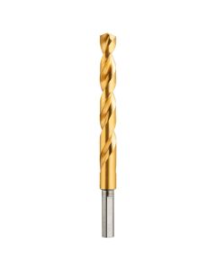 DEWALT 1/2-Inch Titanium Nitride Coated 3/8-Inch Reduced Shank Split Point Twist Drill Bit