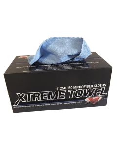 XLB1250 image(0) - Excel Auto Body Products X-L 1250 Xtreme Towel, 12in x 12in, Microfiber Cloth, box of 50