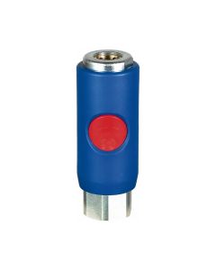 PRVURC081203 image(1) - Prevost 1/2 Inch Female NPT URC 08 Automotive Truflate 3/8 Inch Composite Body Quick Safety Coupler for Compressed Air