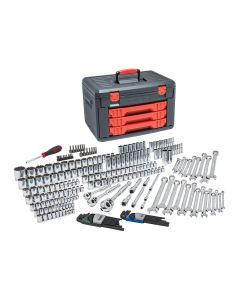 GearWrench 239 Piece Mechanics Tool Set Inch 3 Drawer Storage Box