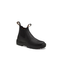 BLU491-080 image(0) - Blundstone Soft Toe Elastic Side Slip-on Boot, Water Resistant, Kick Guard, Black, AU size 8, US size 9