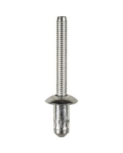 AUVECO 22023 Specialty Rivet, 1/4 in Dia x 0.11 to 0.189 in Grip Range, Steel Rivet/Steel Mandrel, Zinc