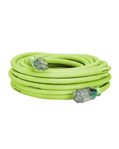 Legacy Manufacturing Flexzilla Pro Extension Cord, 12/3 AWG SJTW, 100', Outdoor, Lighted Plug