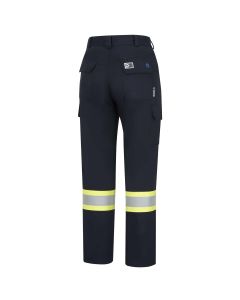 OBRZFJ219-34X34 image(1) - OBERON Cargo Pants - Hi-Vis FR/Arc-Rated 7.5 oz  88/12 - StarTech Tape - Navy - Size: 34X34
