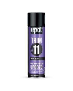 UPO0878 image(0) - U Pol Products Trim #11 UP0878 High Build Top Coat, 450 mL Aerosol Can, Stain Black, 48.4 sq-ft/Unit Coverage