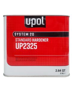 U Pol Products SYSTEM 20 UP2325 National Rule Standard Hardener, 2.5 L Tin, Clear, Liquid