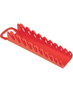 ERN5074 image(1) - Ernst Mfg. 10 Tool GRIPPER Stubby Wrench Organizer - Red