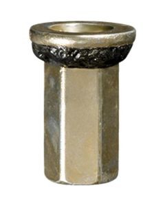 AUVECO 20415 Tailgate and General Purpose Specialty Nutsert, M6 x 1 mm Screw x 12 mm Dia Head, Metal, Zinc/Yellow