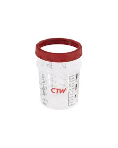 CTW International HC-180 180Ml Hard Cup & Collar for the CTW Disposable Paint Cup System
