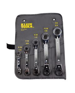 KLE68242 image(0) - Klein Tools Reversible Ratcheting Box Wrench, 3/4 x 7/8-Inch
