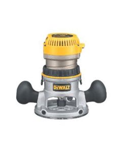 DWTDW618 image(0) - DeWalt 2-1/4 HP Corded Electric Electronic Variable Speed Fixed Base Router with Soft Start