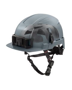 MLW48-73-1381 image(1) - Milwaukee Tool BOLT Gray Front Brim Safety Helmet with IMPACT ARMOR Liner (USA) - Type 2, Class E